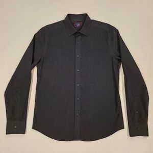 UNTUCKit Veneto WF Shirt Mens Medium Black Long Sleeve Button Down Regular Fit